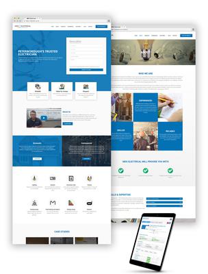 Website design for an electrician company