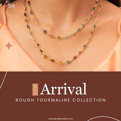 rough tourmaline necklace