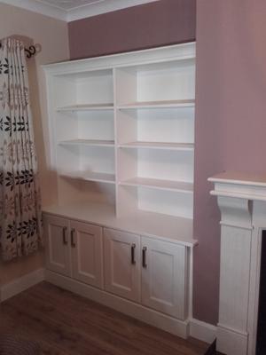 Alcove cabinets painted