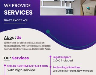 Solar installation and electricty installlation