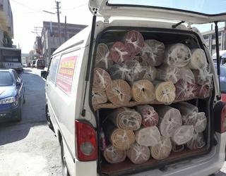 Akdemir hali yikama ücretsiz servis araçlarımızdan