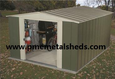Image of PME 8' x 6' Apex Metal Garden Shed Outdoor Storage
