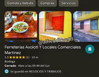 UBICACIÓN Y LOCALES CON REGISTROS EN GOOGLE POR PROPIETARIO