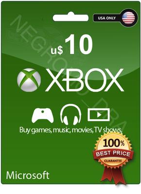 Tarjetas Xbox Live Gold y de puntos