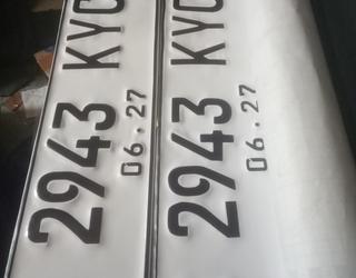 Gambar Percetakan Jn2707, Stempel 24 jam, Plat Nomor Motor Mobil,