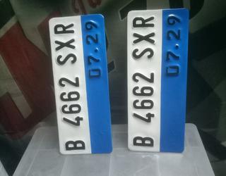 Gambar Percetakan Jn2707, Stempel 24 jam, Plat Nomor Motor Mobil,