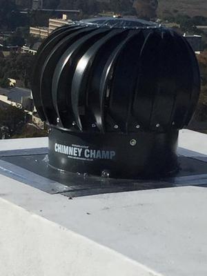Chimney Champ turbine for fireplaces and braai's