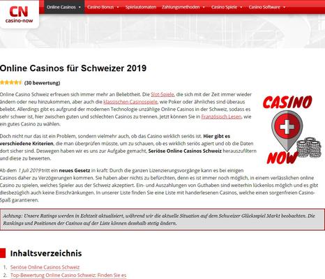 Bild von CasinoNow Schweiz