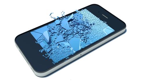 Repair My Mobile Phone Perth - Shattered glass.