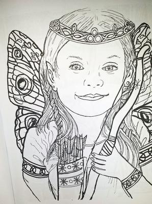 Aine , an archer and healer