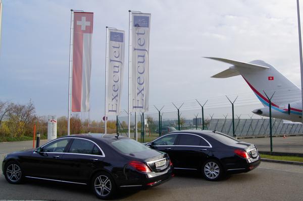 Airport Transfer Service at Zurich Airport with 2 luxury sedans
