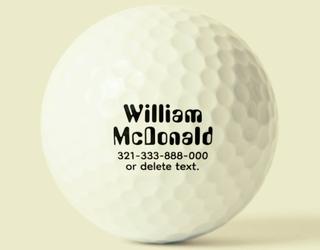 Image of My Personalized Golf Balls