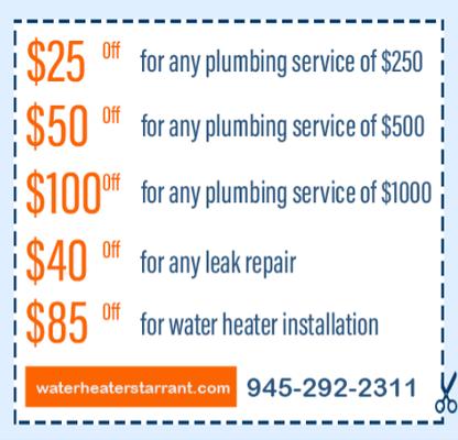 Water heaters Tarrant TX
