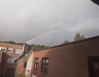 Please find a photo I took of a rainbow over Leeds on Wednesday