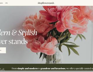 shopflowerstands homepage