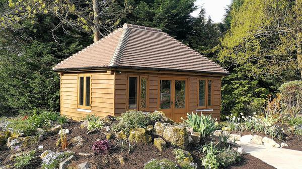 Oak framed garden room