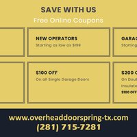 Image of Overhead Door in Spring