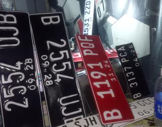 Gambar Percetakan Jn2707, Stempel 24 jam, Plat Nomor Motor Mobil,