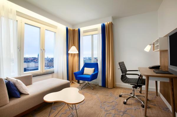 Living Room of a Suite in Hilton Stockholm Slussen