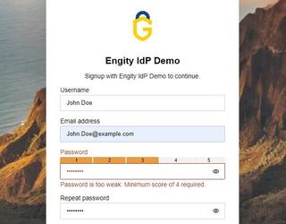 Engity's Easy-Ensure Strong Password Check