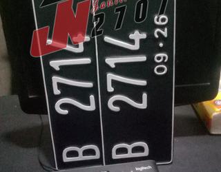Gambar Percetakan Jn2707, Stempel 24 jam, Plat Nomor Motor Mobil,
