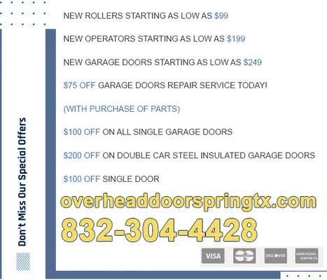 Image of Overhead Doors Spring TX