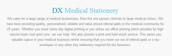 Image of DX Medical Stationery