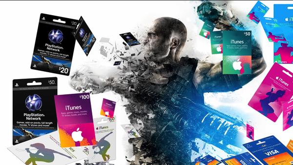 Tarjetas iTunes Gift Cards, PSN, Steam, Google Play y Nintendo