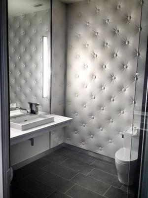 Private bathrooms are also available, with enough room for child