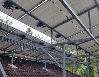 Raised Roof top Solar Panel Installation