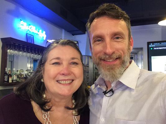 Denise meeting with Profit First Author Mike Michalowicz