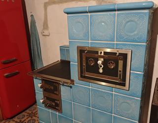 Kachlový sporák s troubou