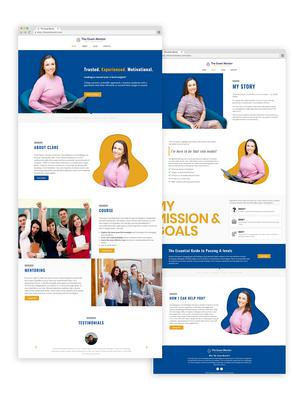 website design for an A levels tutor