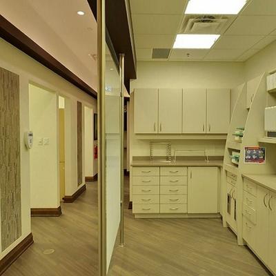 Hallway and sterilization room at Dr. Gold's Source Dental
